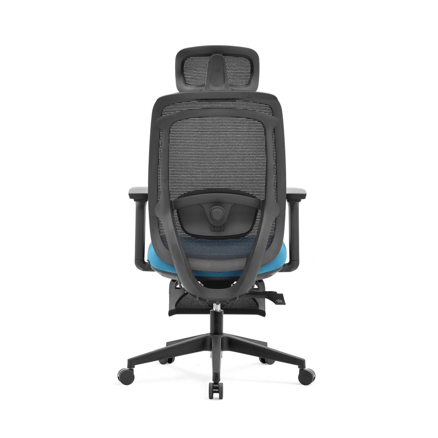 Ergonomische Bureaustoel blauw | Verstelbaar + Voetensteun