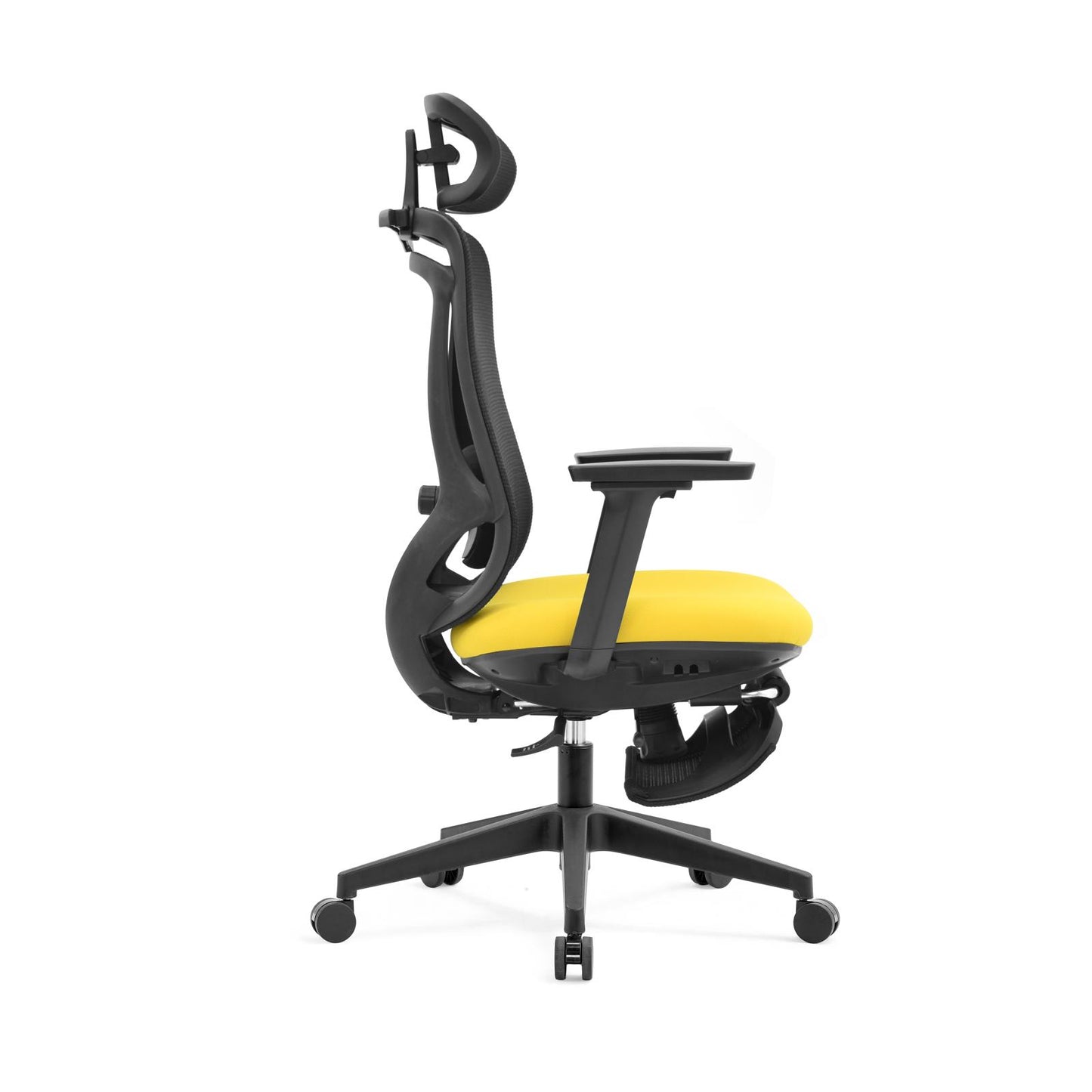 Ergonomische Bureaustoel Geel | Verstelbaar + Voetensteun