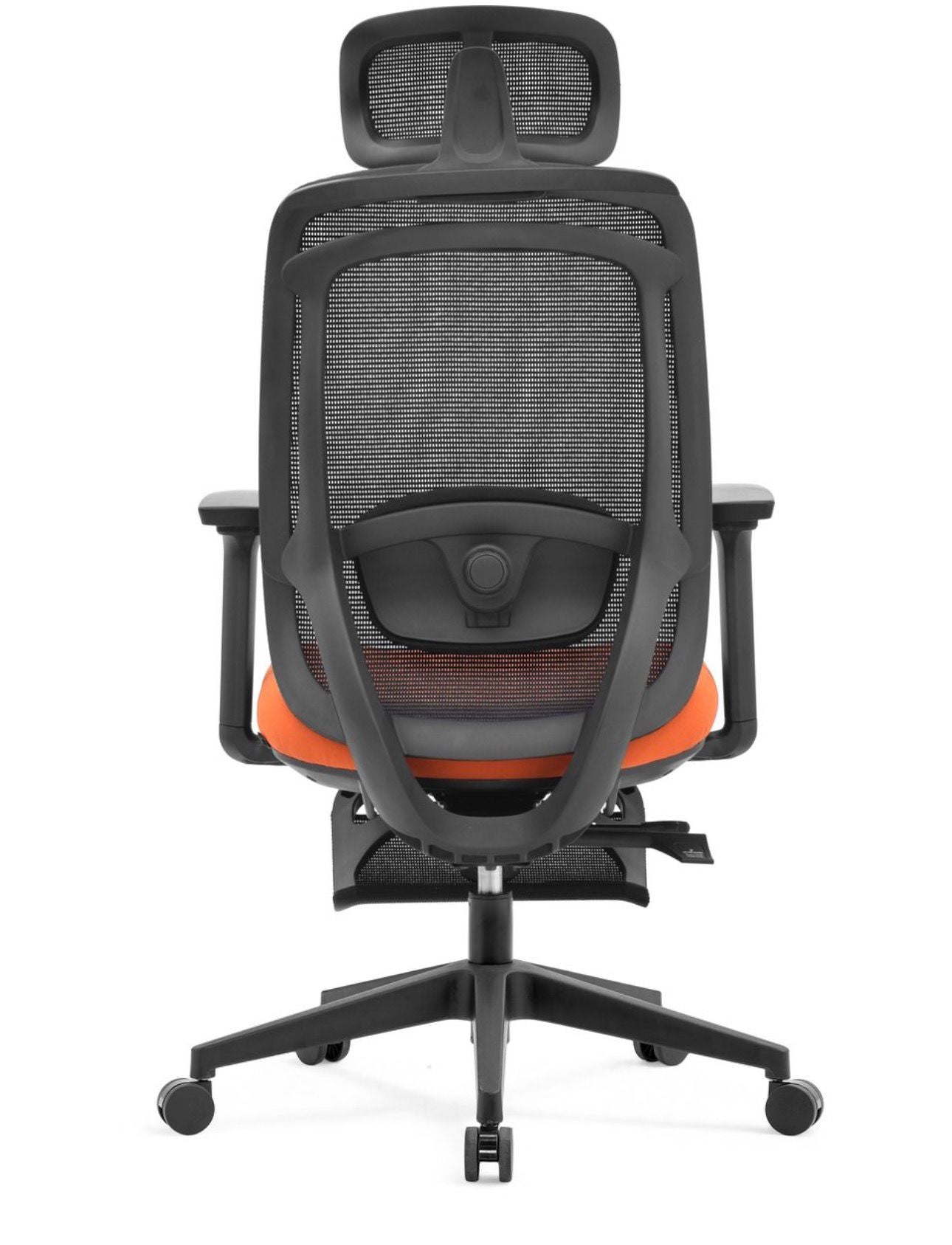 Ergonomische Bureaustoel oranje | Verstelbaar + Voetensteun